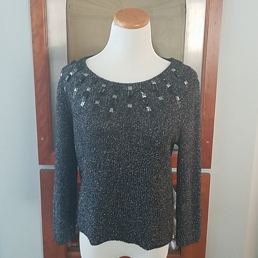 Bejeweled sweater